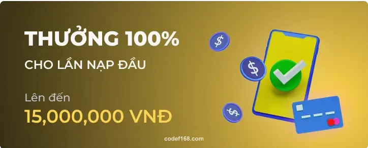 Thưởng 100%